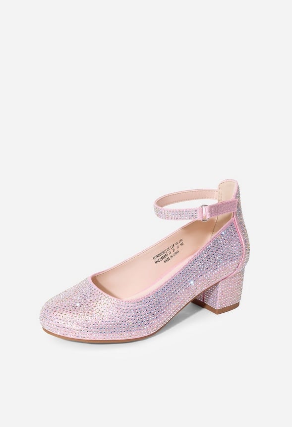 Mädchen Glitzer Blockabsatz Pumps-yuki