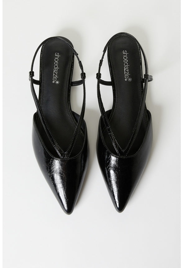 Adoria Pointed Toe Flat Black