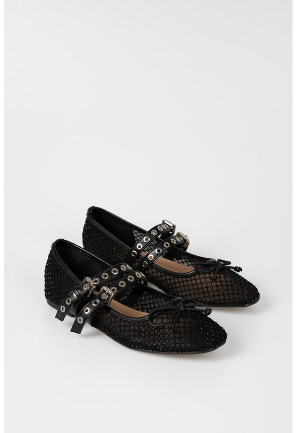 Ellie Ballet Flat Black