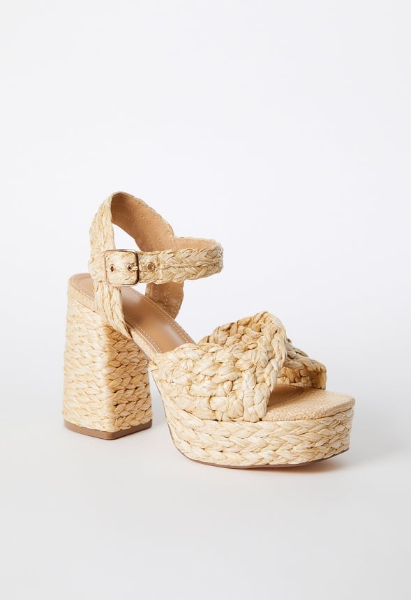Rosalie Heeled Sandal Natural