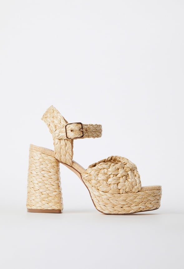 Rosalie Heeled Sandal Natural