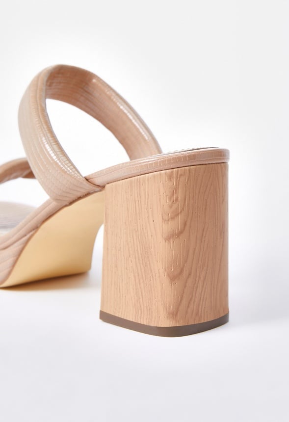 Indya Block Heeled Sandal New Nude