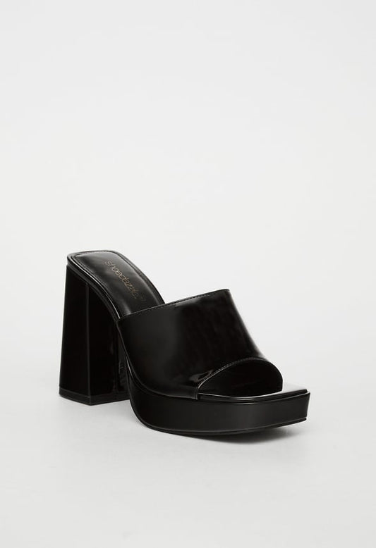 Madelyn Block Heeled Sandal Black