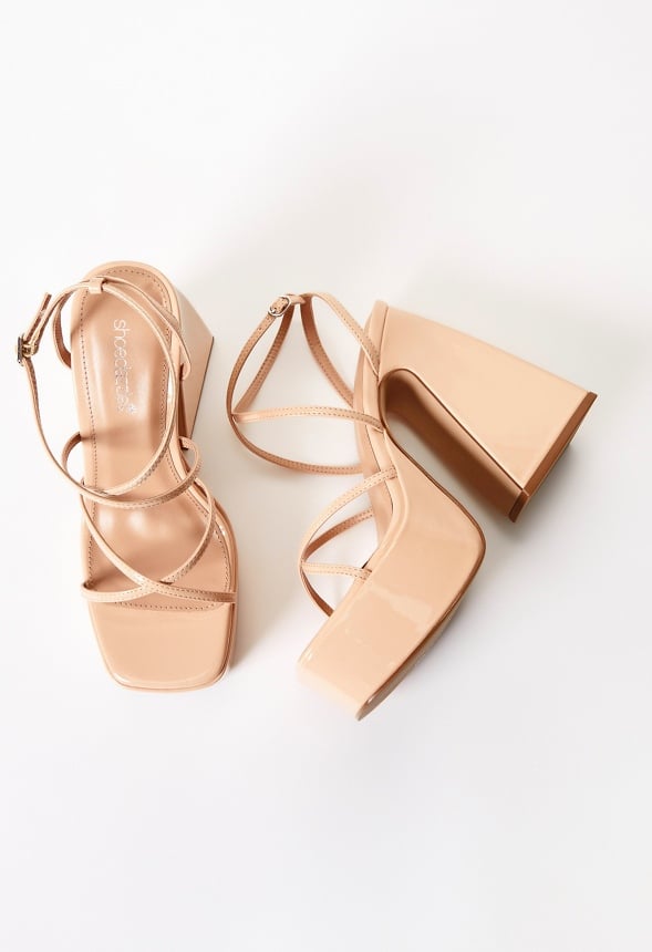 Haisley Platform Heeled Sandal New Nude