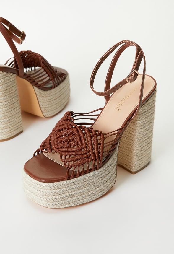 Sandra Platform Sandal Leather Brown