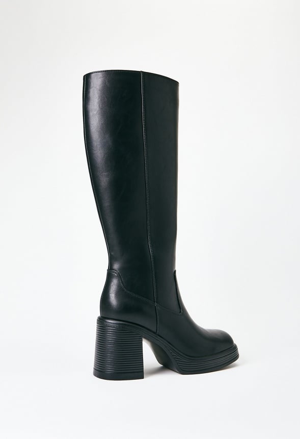 Romy Heeled Boot Black