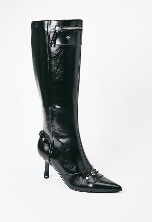 Zimi Stiletto Boot Black