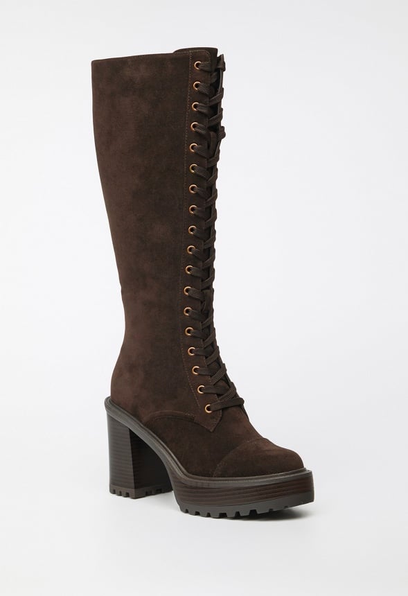 Kitt Lace Up Boot Coffee