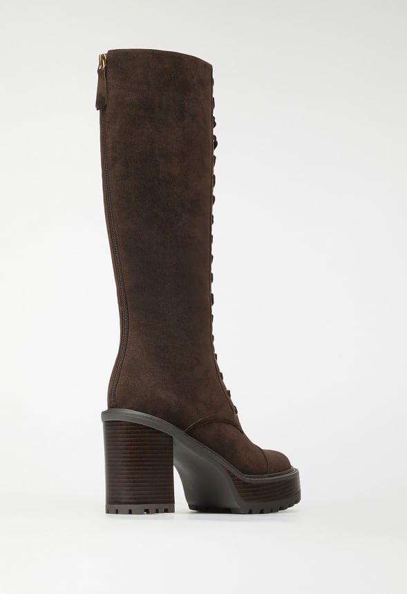 Kitt Lace Up Boot Coffee