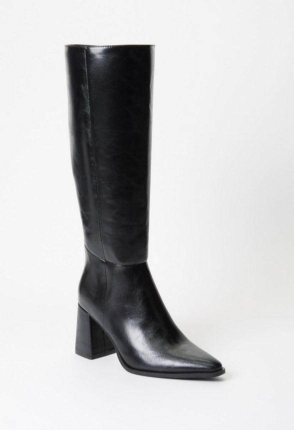 Caite Heeled Boot Black