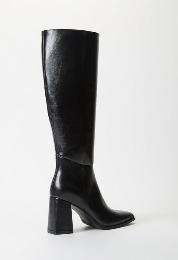 Caite Heeled Boot Black