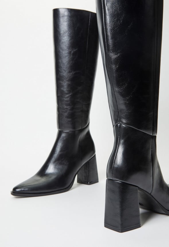 Caite Heeled Boot Black