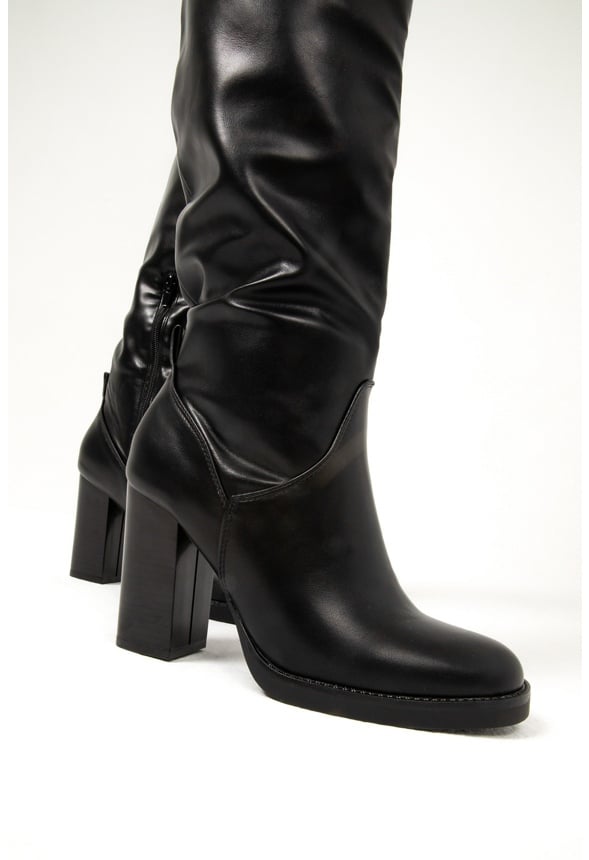 Jess Heeled Boot Black