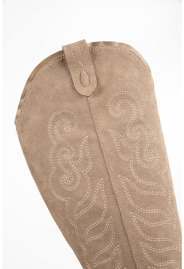 Hallie Cowboy Boot Taupe