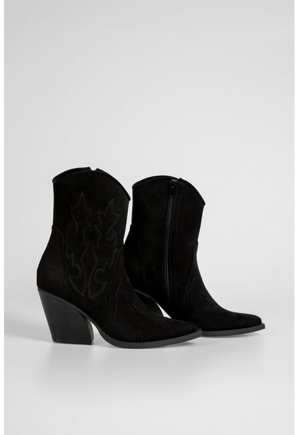 Lucia Cowboy Boot Black