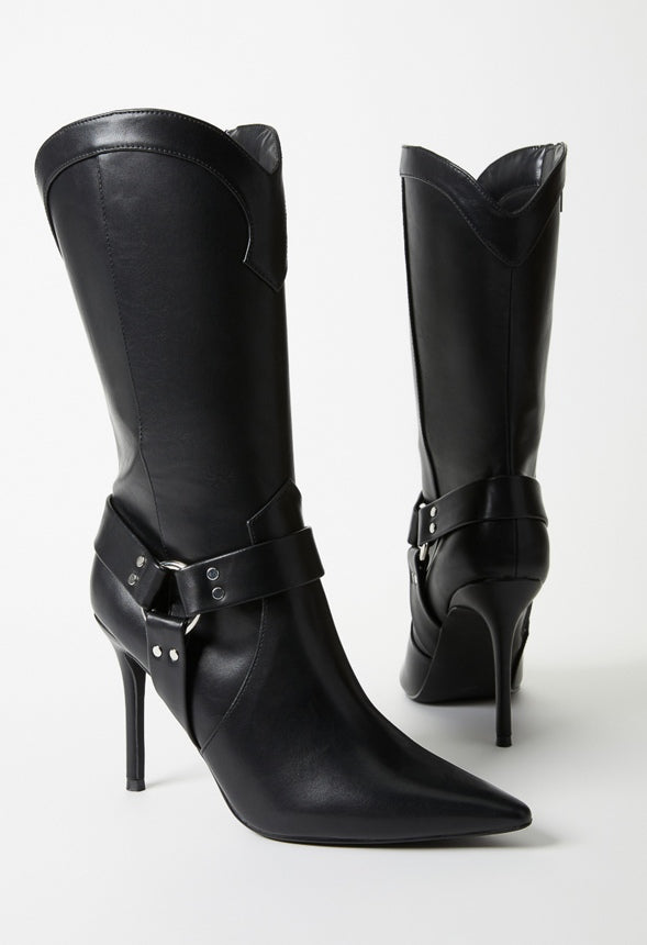 Lucinda Stiletto Boot Black