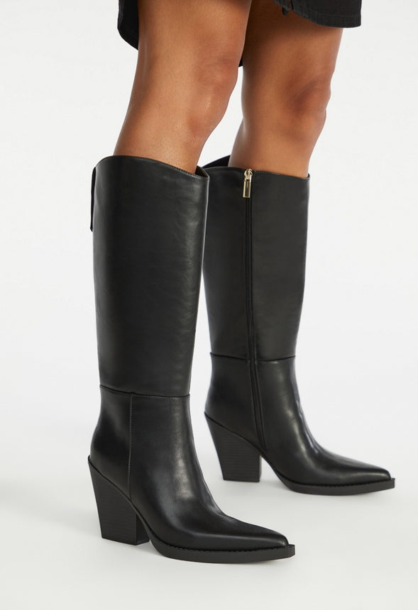 Meecah Heeled Boot Black