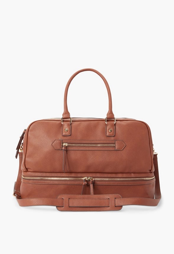 Multi Compartment Weekender Bag Whiskey