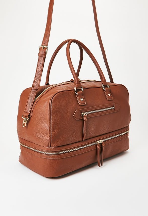 Multi Compartment Weekender Bag Whiskey
