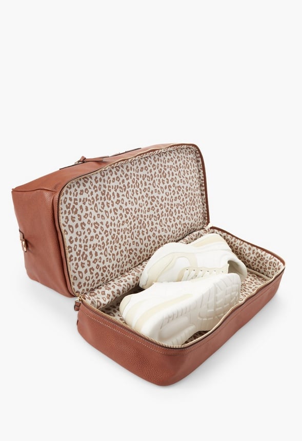 Multi Compartment Weekender Bag Whiskey