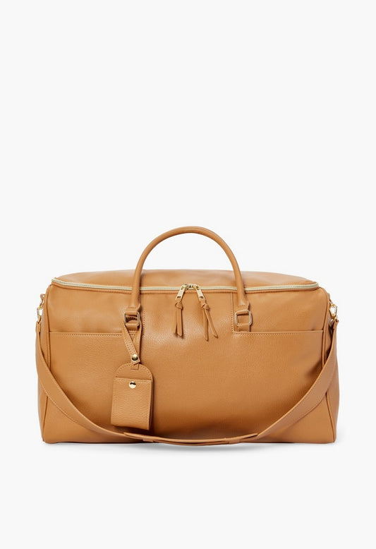 Garment Convertible Weekender Bag Light Camel