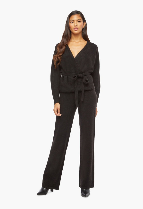 Kimono Wrap Sweater Black