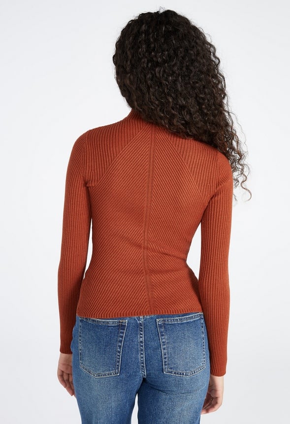 Sweater Rib Top Picante Brown