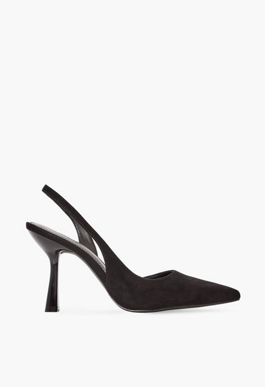 Brit Sling-Back Flared Courts Black