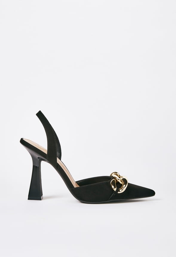 Gwyn Pointed Toe Court Black