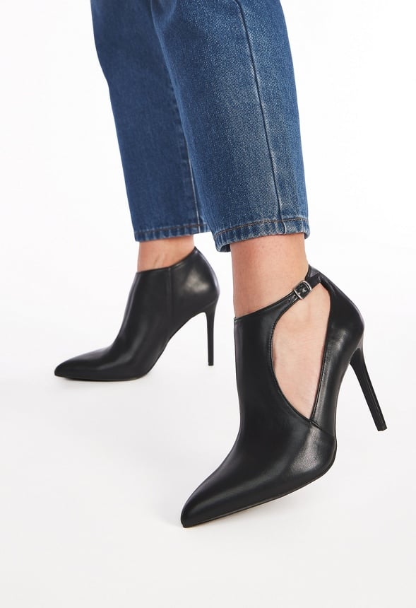Irina Cut-Out Bootie Black