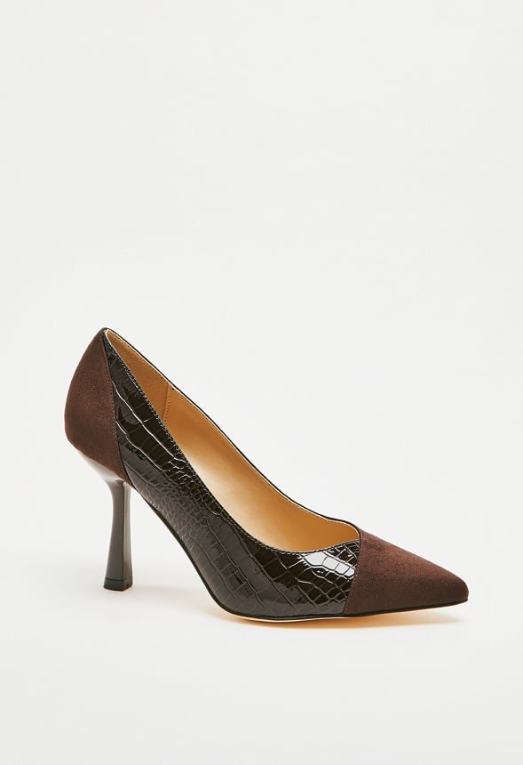 Estelle Pointed Toe Court Coffee