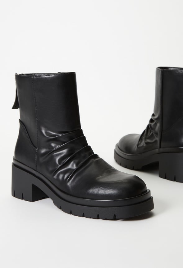 Finley Block Heeled Ankle Boot Black