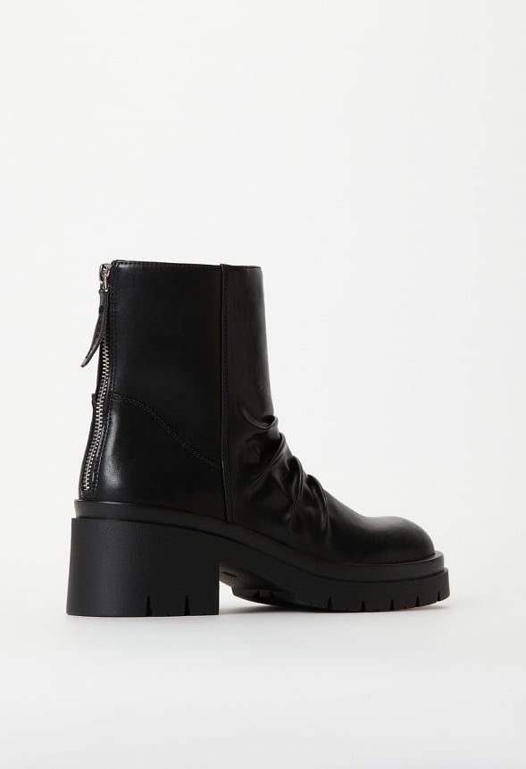 Finley Block Heeled Ankle Boot Black