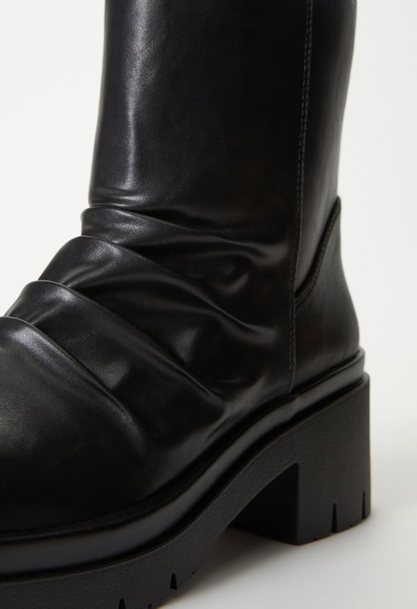 Finley Block Heeled Ankle Boot Black