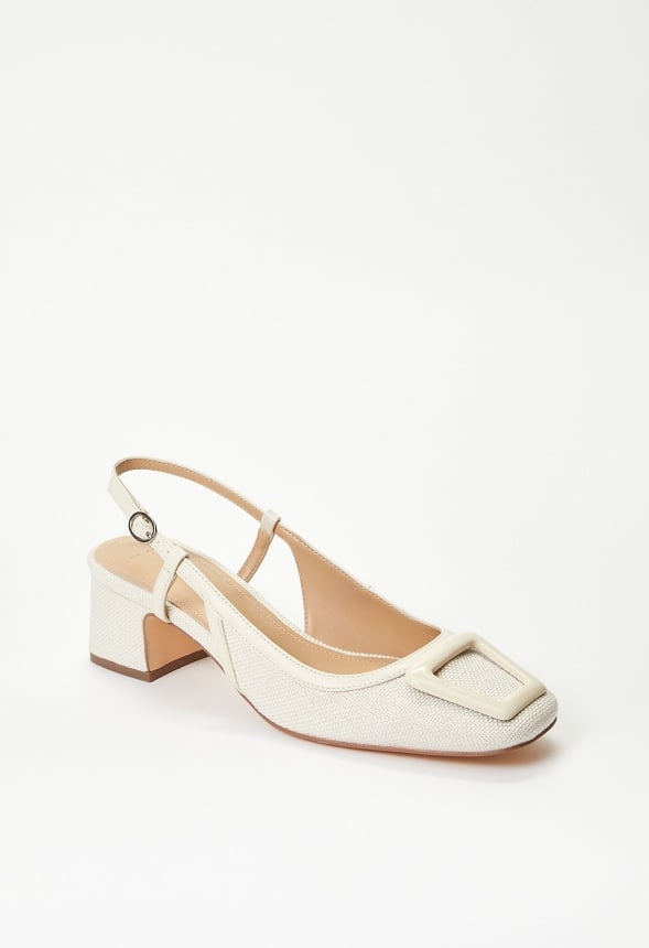 Marjorie Slingback Pump Birch White Multi
