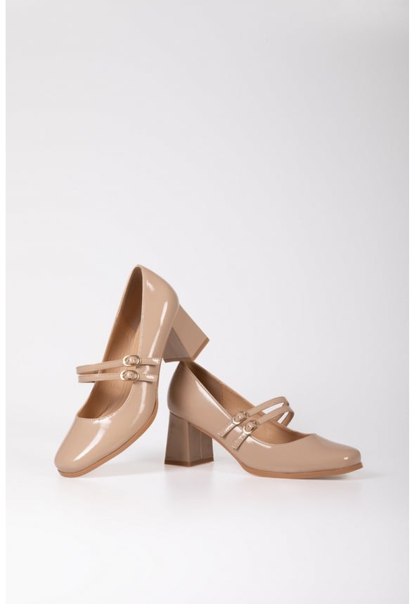 Darcie Mary Jane Pumps Nude