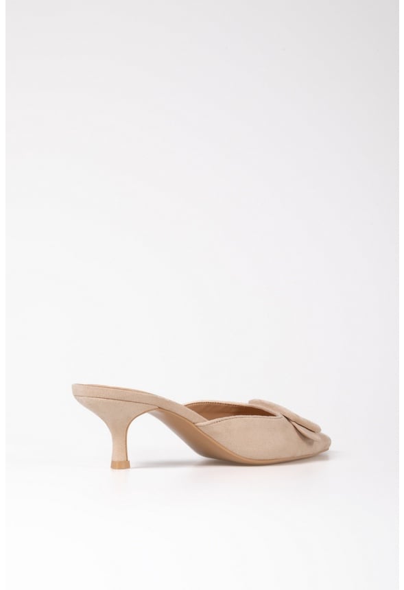 Orla Kitten Heel Mule Nude