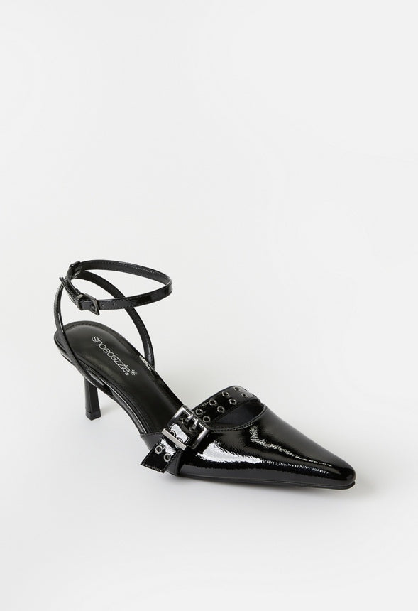 Blakely Ankle Strap Pump Black