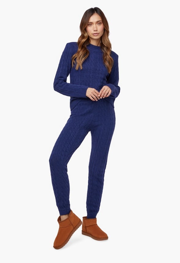 Tailored Lounge Trousers Medieval Blue