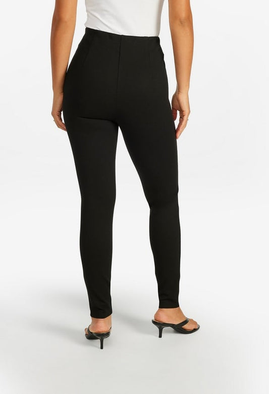 High Rise Ponte Pants Black Caviar