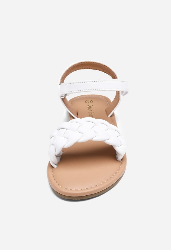Braided Strap Sandal White