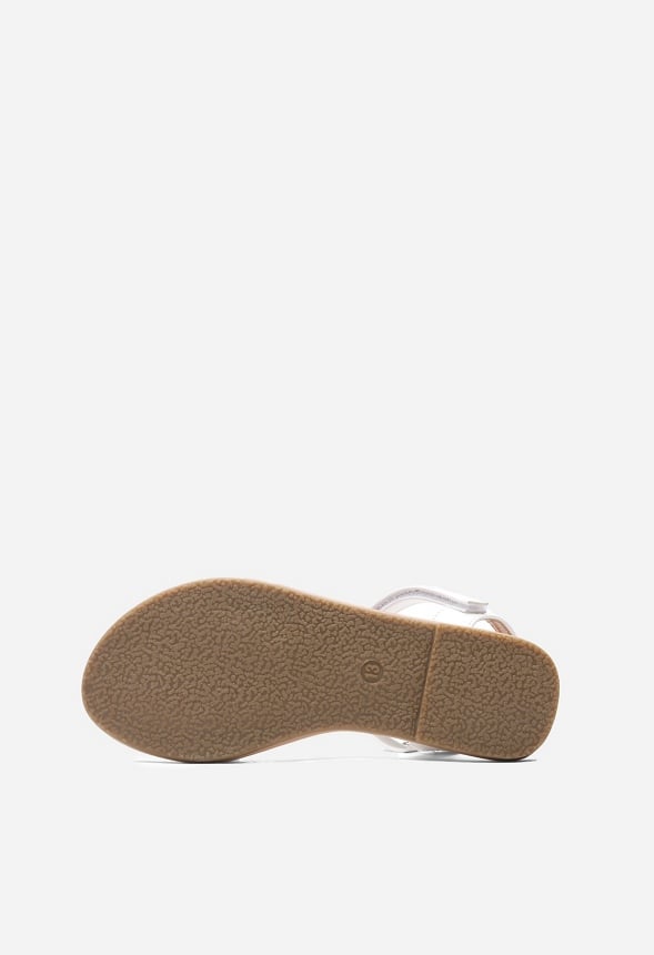 Braided Strap Sandal White