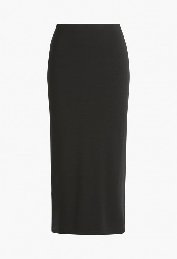 Tummy Tamer Tube Long Skirt Black Caviar