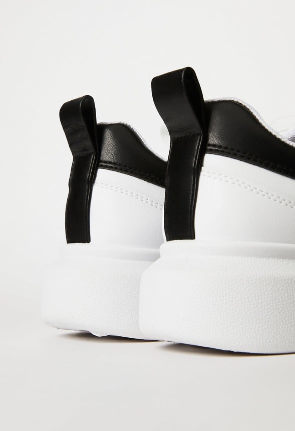 Breanne Platform Trainers White Combo