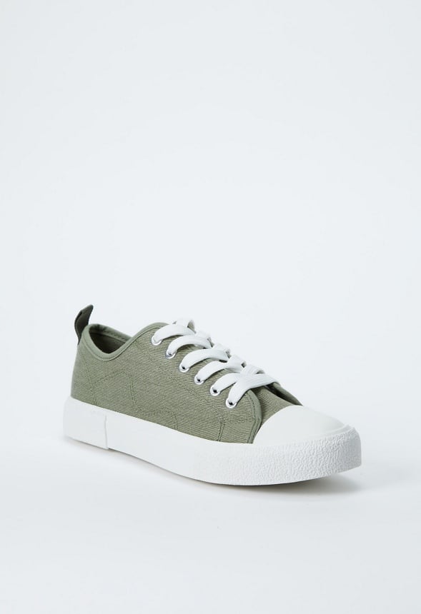 Jeymi Low Top Trainers Seagrass Green