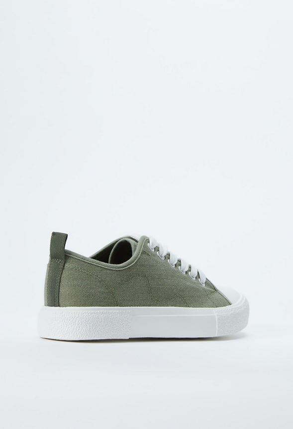 Jeymi Low Top Trainers Seagrass Green