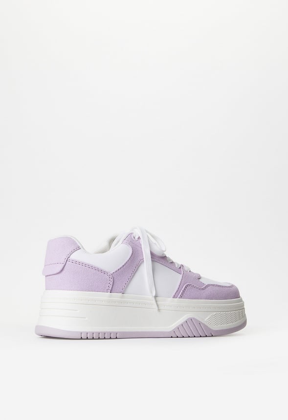Billie Court Trainers Orchid Petal/ Bright White