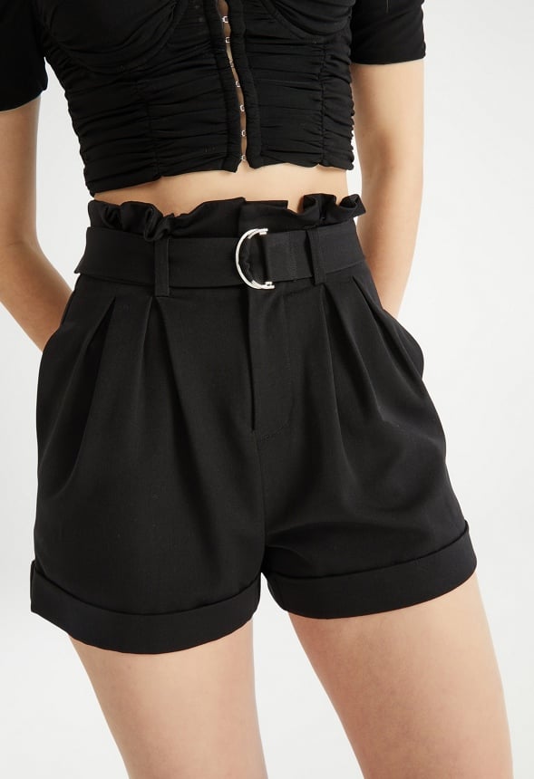 Lightweight Paperbag Shorts Black Caviar