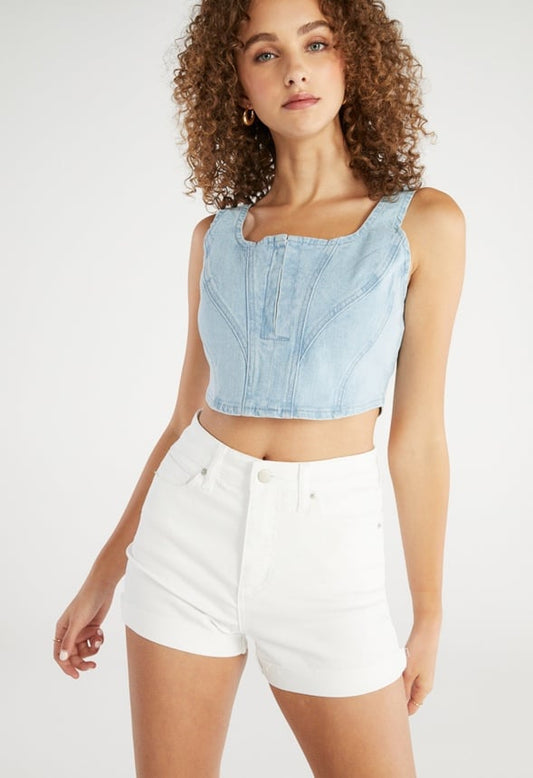 Monroe High-Waisted Curvy Tummy Tamer Shorts Dove