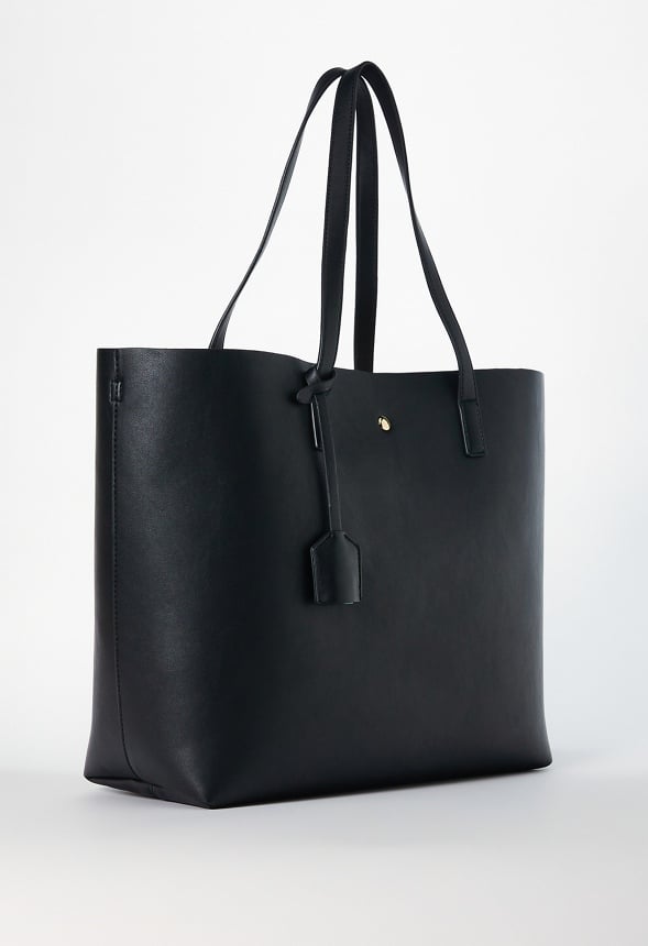 East And West Unlined Tote Black